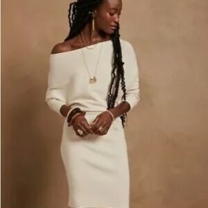 Banana Republic Off Shoulder Swearer Dress